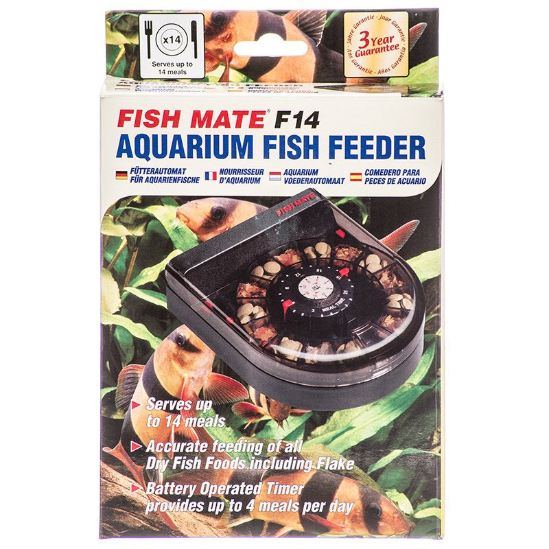 Fish Mate F14 Automatic Aquarium Fish Feeder - Scales & Tails Exotic Pets