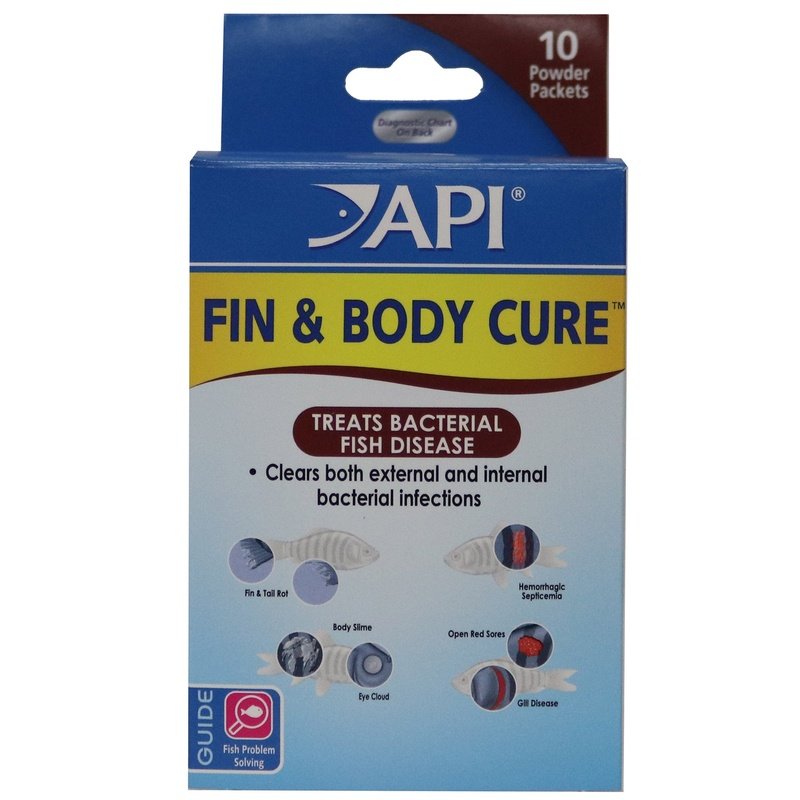 API Fin and Body Cure Treats Bacterial Fish Disease External and Internal - Scales & Tails Exotic Pets