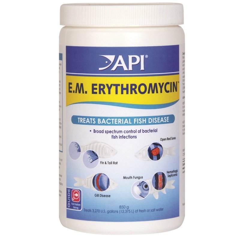 API E.M. Erythromycin Treats Bacterial Fish Disease - Scales & Tails Exotic Pets