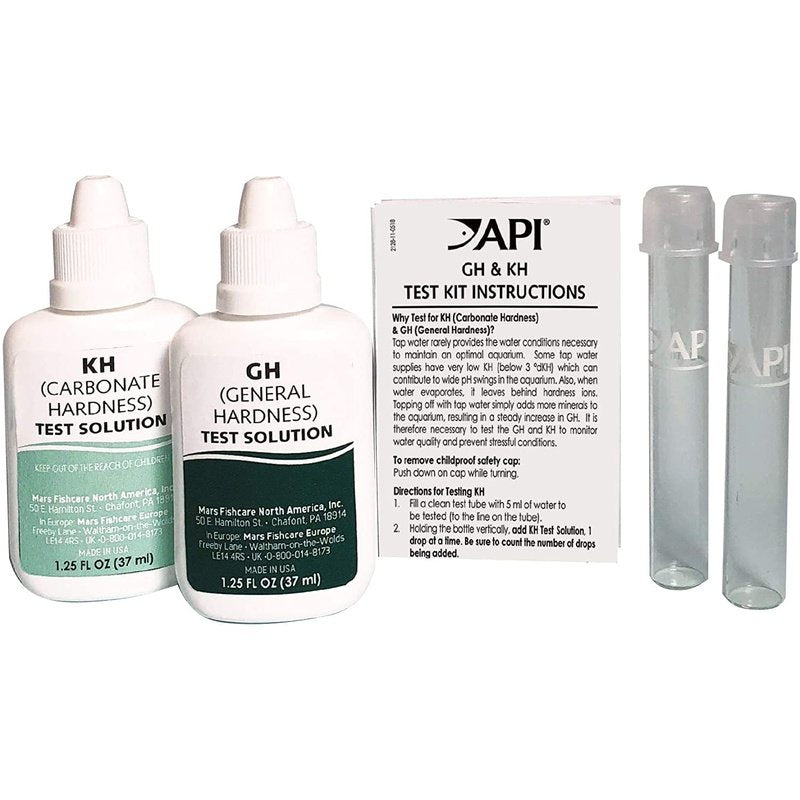 API GH and KH General and Carbonate Hardness Test Kit for Freshwater Aquariums - Scales & Tails Exotic Pets