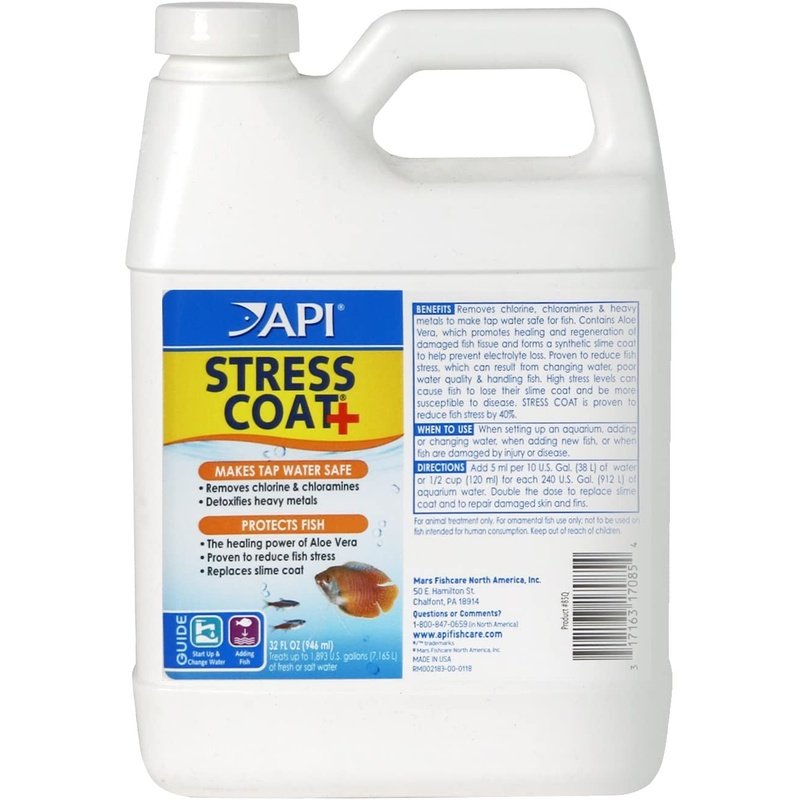 API Stress Coat + Fish and Tap Water Conditioner - Scales & Tails Exotic Pets