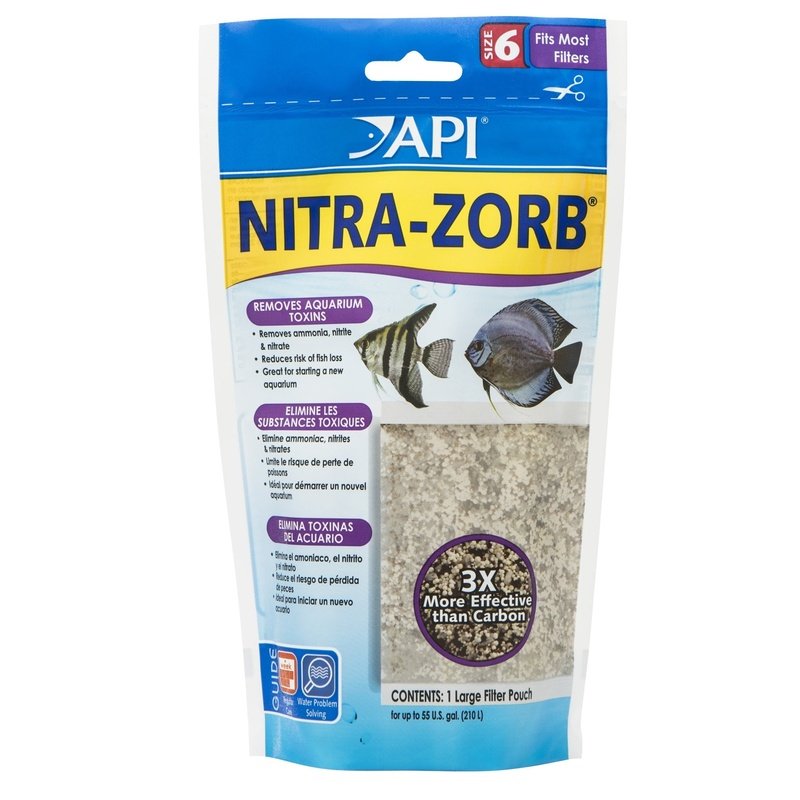 API Nitra-Zorb Removes Aquarium Toxins Size 6 - Scales & Tails Exotic Pets