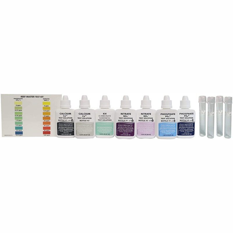 API Marine Reef Master Test Kit Tests Calcium, Carbonate Hardness, Phosphate and Nitrate - Scales & Tails Exotic Pets