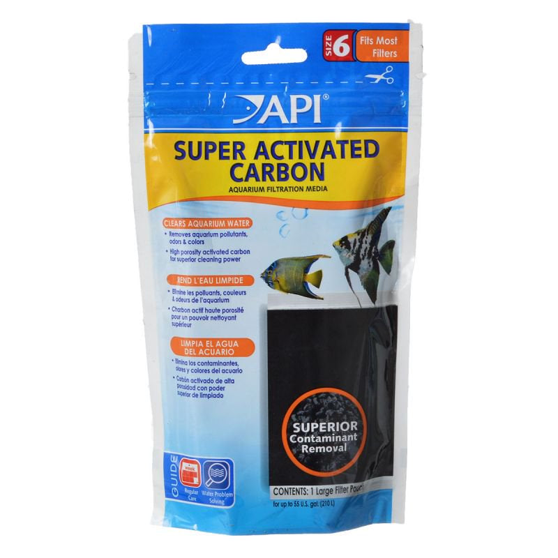 API Super Activated Carbon Size 6 - Scales & Tails Exotic Pets