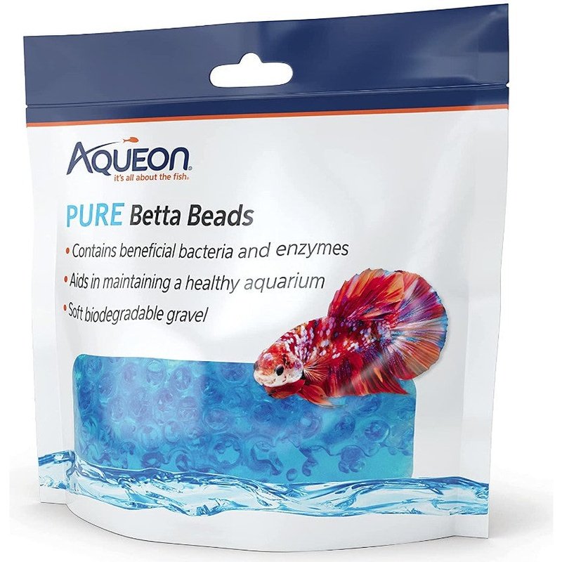 Aqueon Pure Betta Beads Blue - Scales & Tails Exotic Pets