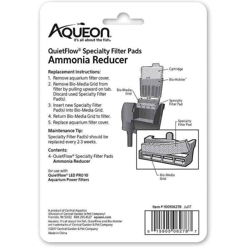 Aqueon Ammonia Reducer for QuietFlow LED Pro Power Filter 10 - Scales & Tails Exotic Pets