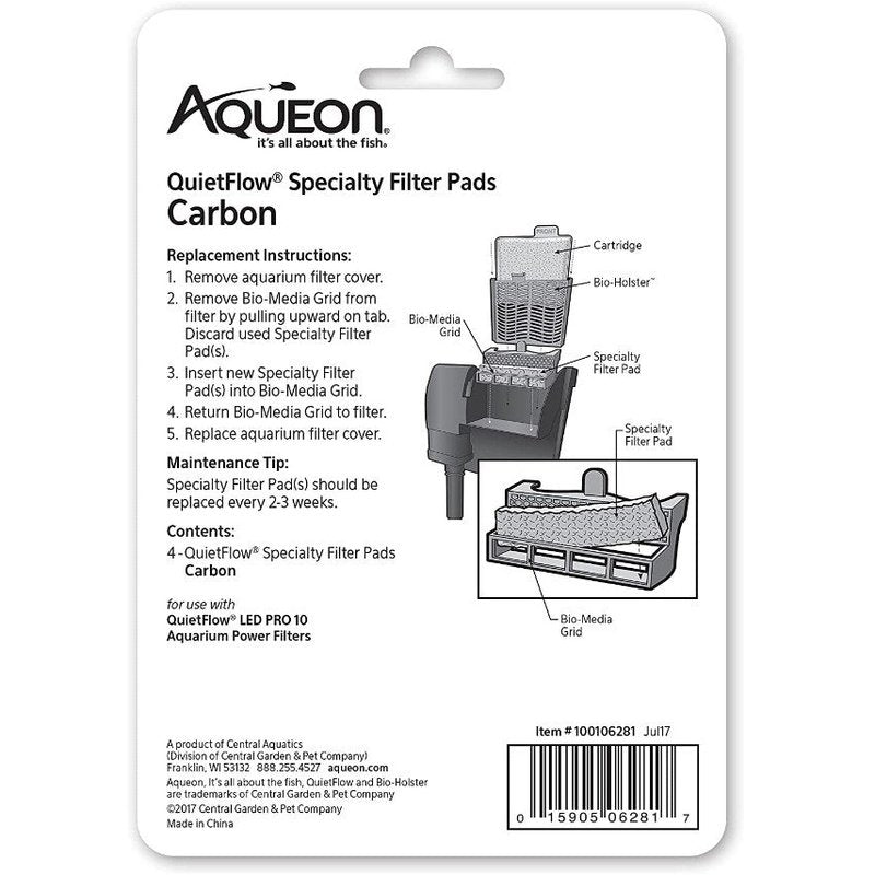 Aqueon Carbon for QuietFlow LED Pro Power Filter 10 - Scales & Tails Exotic Pets