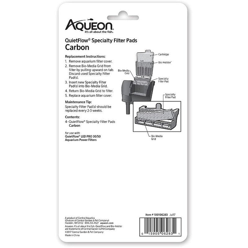 Aqueon Carbon for QuietFlow LED Pro Power Filter 30/50 - Scales & Tails Exotic Pets