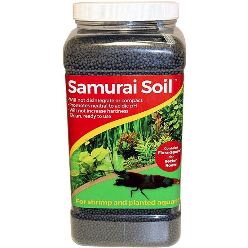 CaribSea Samurai Soil Contains Flora-Spore for Better Roots for Shrimp and Planted Aquariums - Scales & Tails Exotic Pets