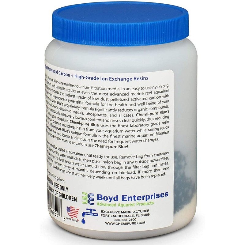 Boyd Enterprises Chemi-Pure Blue for Reef and Marine Aquariums - Scales & Tails Exotic Pets