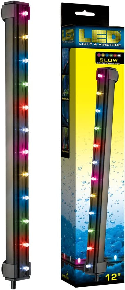Via Aqua LED Light and Airstone Slow Color Changing - Scales & Tails Exotic Pets