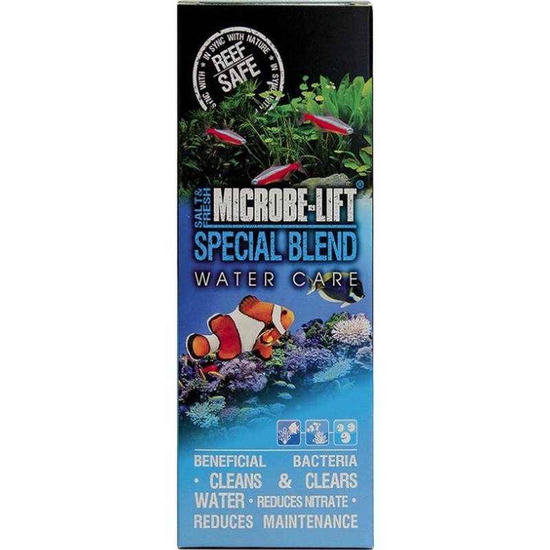 Microbe-Lift Special Blend A Complete Ecosystem in a Bottle for Saltwater and Freshwater Aquariums - Scales & Tails Exotic Pets