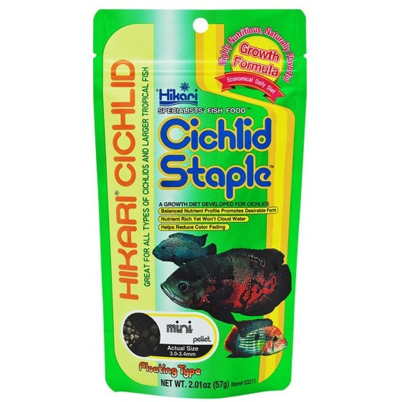 Hikari Cichlid Staple Floating Mini Pellet Food - Scales & Tails Exotic Pets