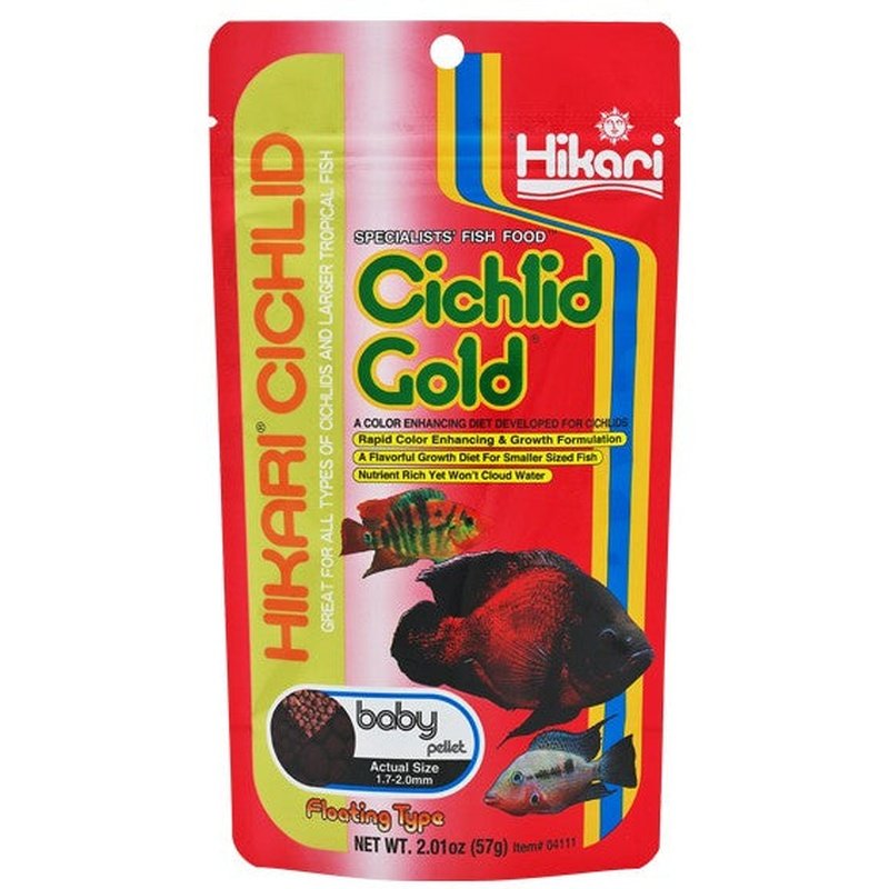 Hikari Cichlid Gold Floating Baby Pellet Food - Scales & Tails Exotic Pets