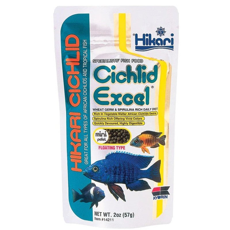 Hikari Cichlid Excel Floating Mini Pellet Food - Scales & Tails Exotic Pets