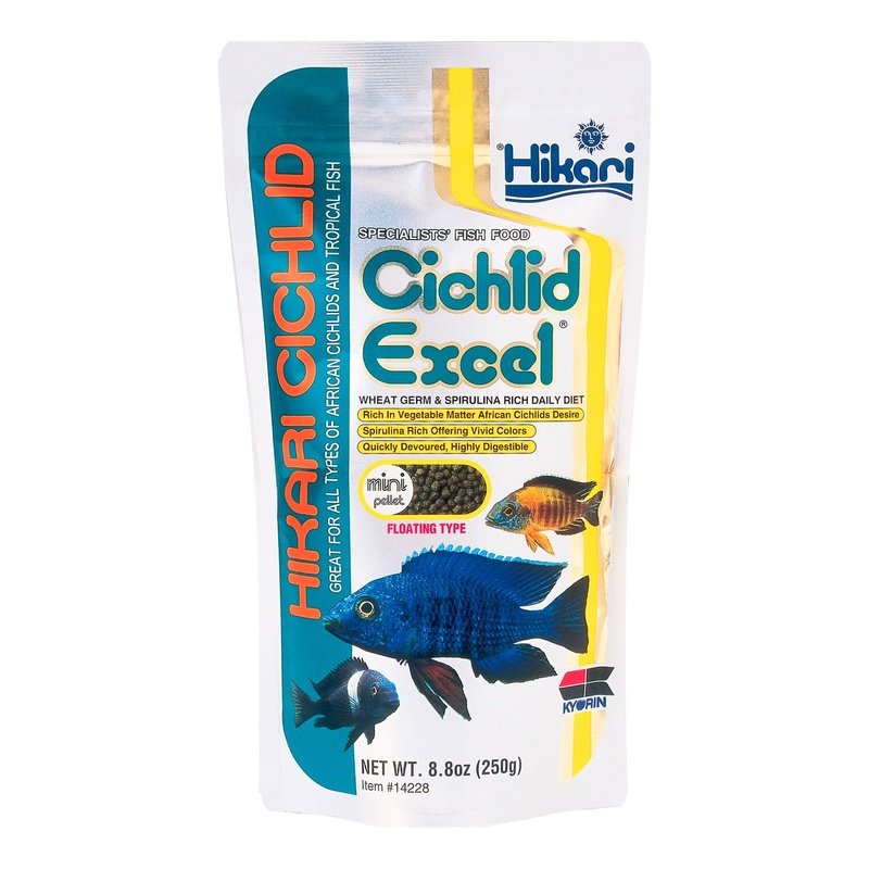 Hikari Cichlid Excel Floating Mini Pellet Food - Scales & Tails Exotic Pets