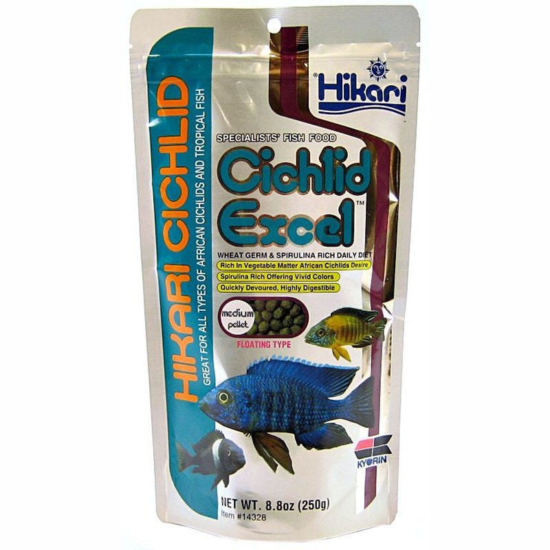 Hikari Cichlid Excel Floating Medium Pellet Food - Scales & Tails Exotic Pets
