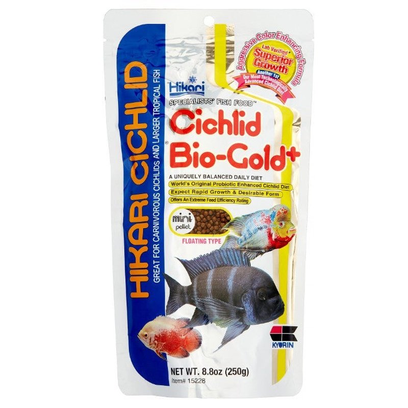 Hikari Cichlid Bio Gold+ Floating Mini Pellet Food - Scales & Tails Exotic Pets