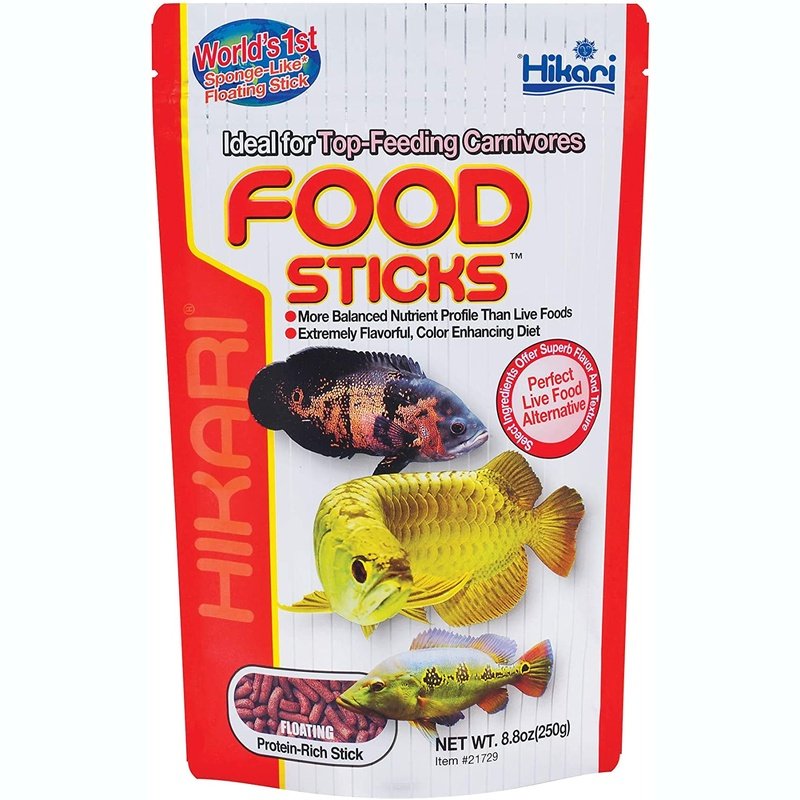 Hikari Food Sticks Floating Food for Top Feeding Carnivores - Scales & Tails Exotic Pets