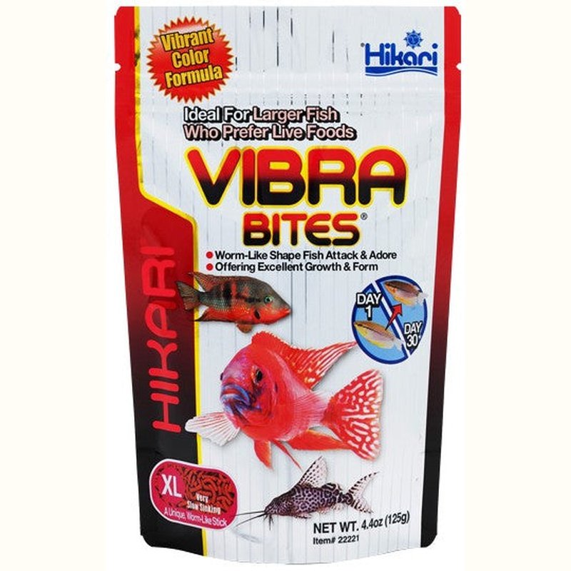 Hikari Vibra Bites Extra Large Tropical Fish Food - Scales & Tails Exotic Pets