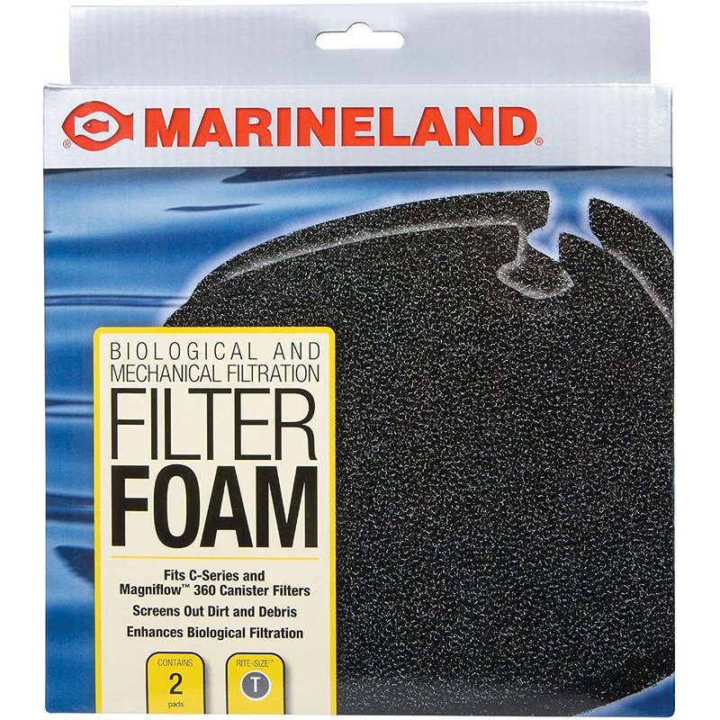 Marineland Rite Size T Filter Foam for Magniflow and C-Series Filters - Scales & Tails Exotic Pets