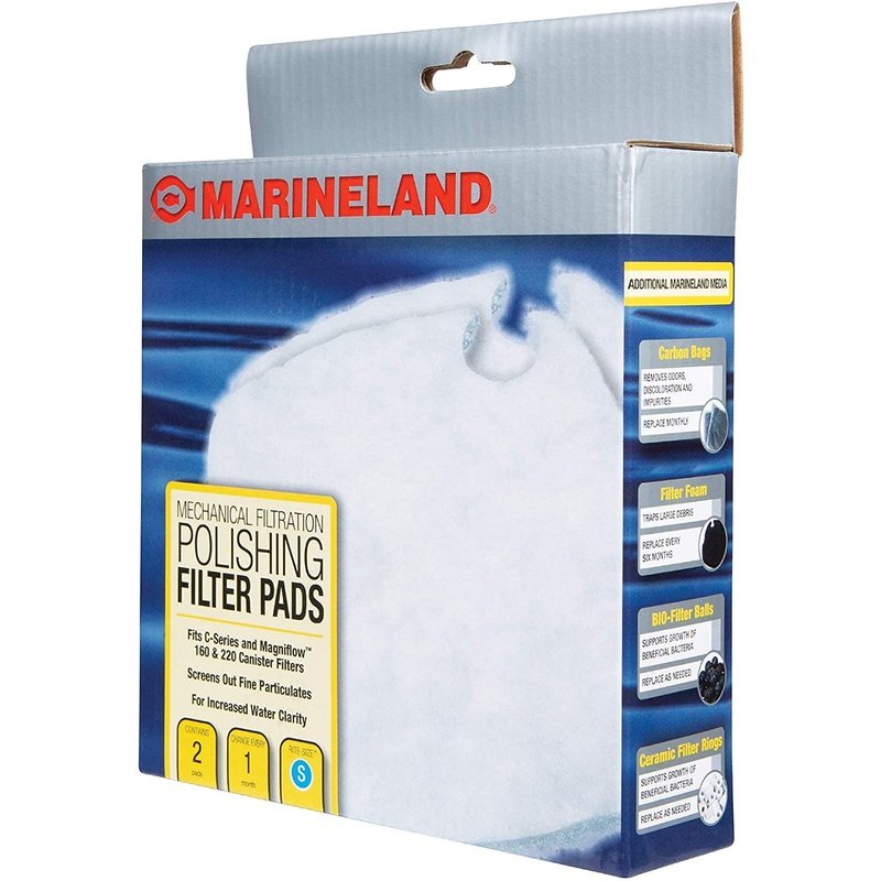 Marineland Polishing Filter Pads for Canister Filters Rite-Size S - Scales & Tails Exotic Pets