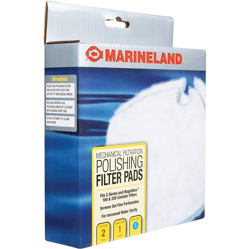 Marineland Polishing Filter Pads for Canister Filters Rite-Size S - Scales & Tails Exotic Pets