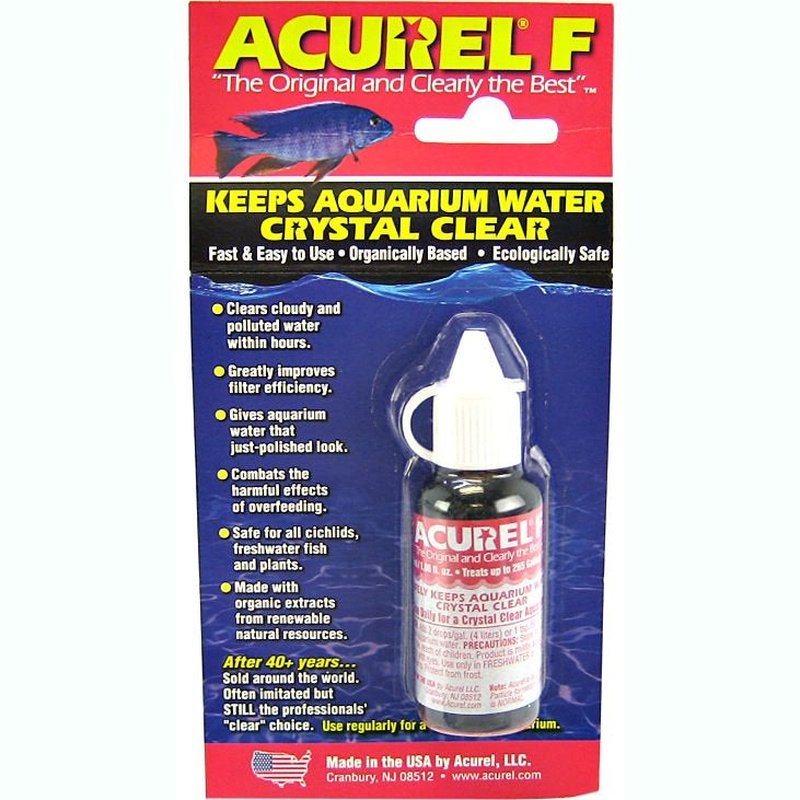 Acurel F Keeps Aquarium Water Crystal Clear - Scales & Tails Exotic Pets