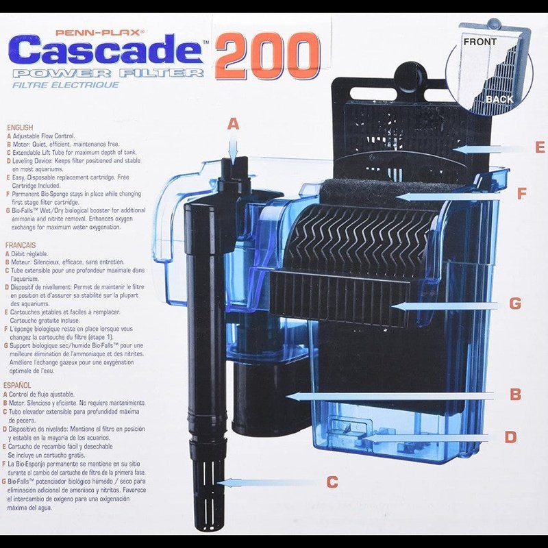 Cascade Power Filter for Aquariums - Scales & Tails Exotic Pets