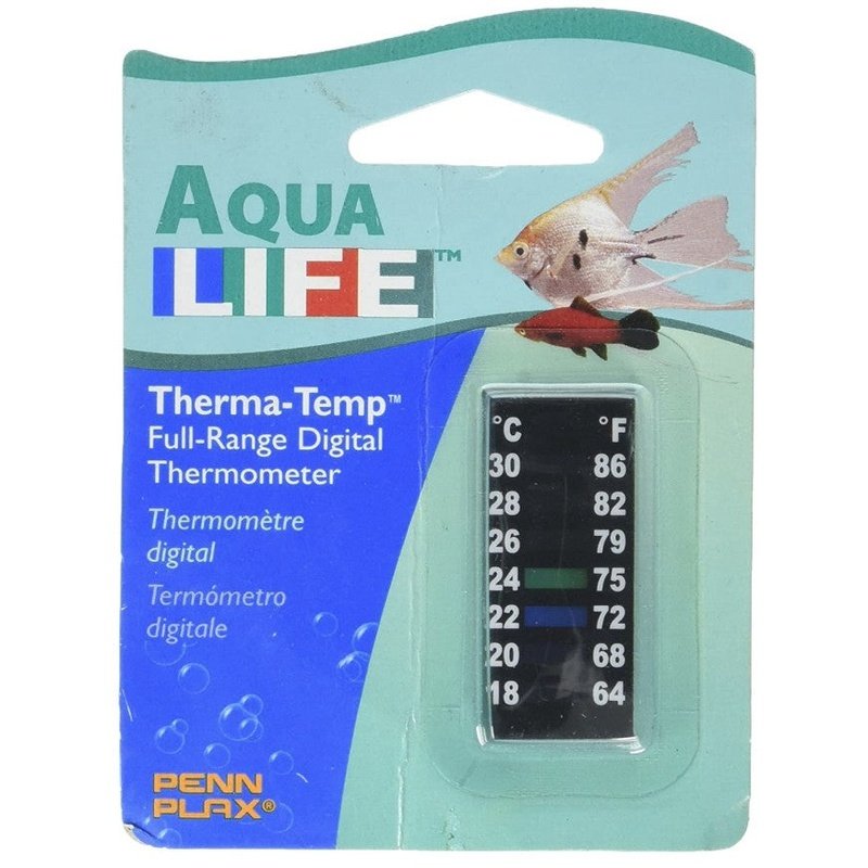 Penn Plax Digital Thermometer Small Strip 2" - Scales & Tails Exotic Pets