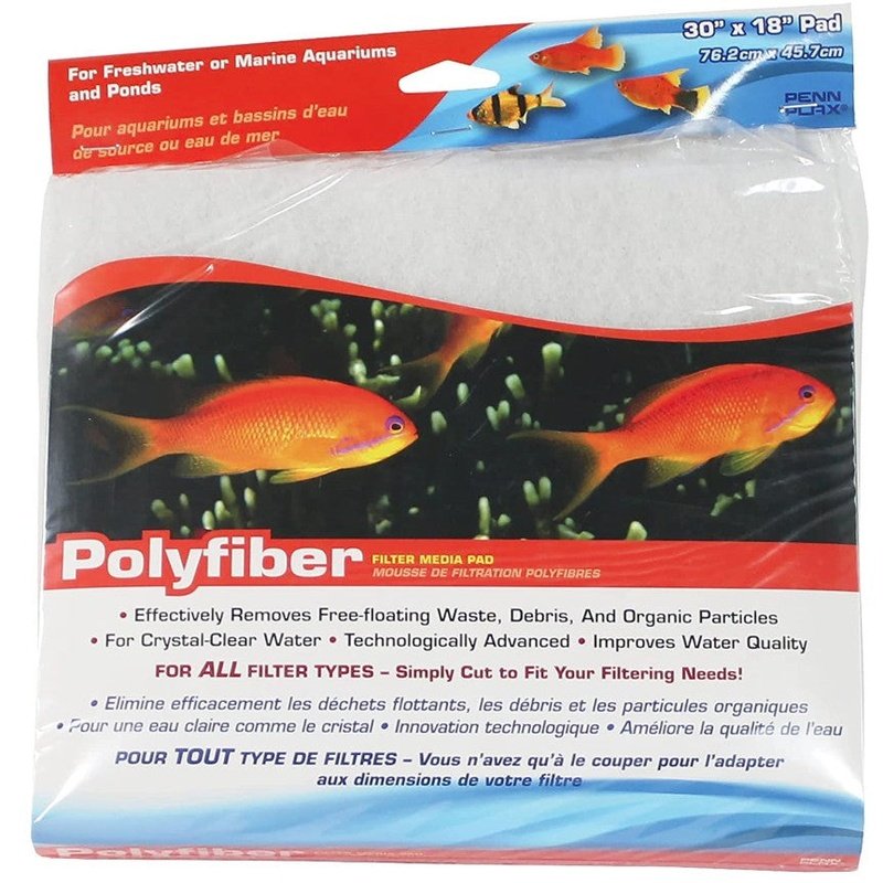 Penn Plax Polyfiber Filter Media Pad - Scales & Tails Exotic Pets