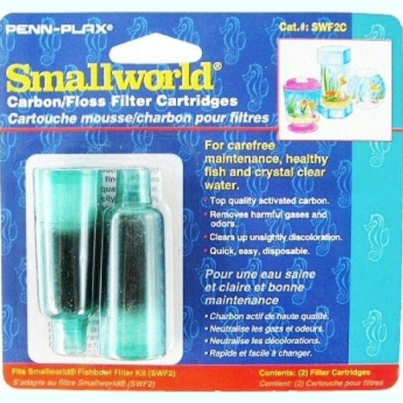 Penn Plax Small World Replacement Cartridge for the Fishbowl Filter - Scales & Tails Exotic Pets