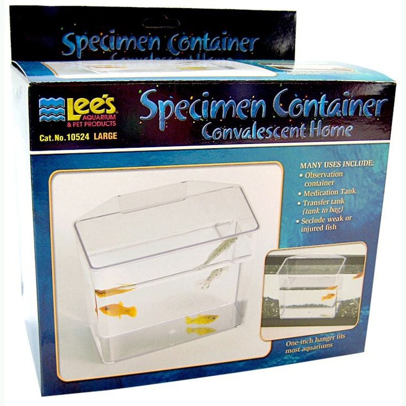 Lees Specimen Container Convalescent Home for Weak or Injured Fish - Scales & Tails Exotic Pets