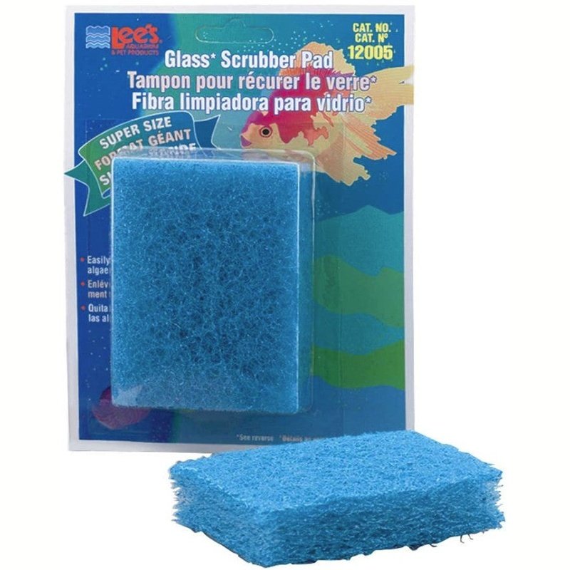Lees Glass Scrubber Pad Super Size - Scales & Tails Exotic Pets