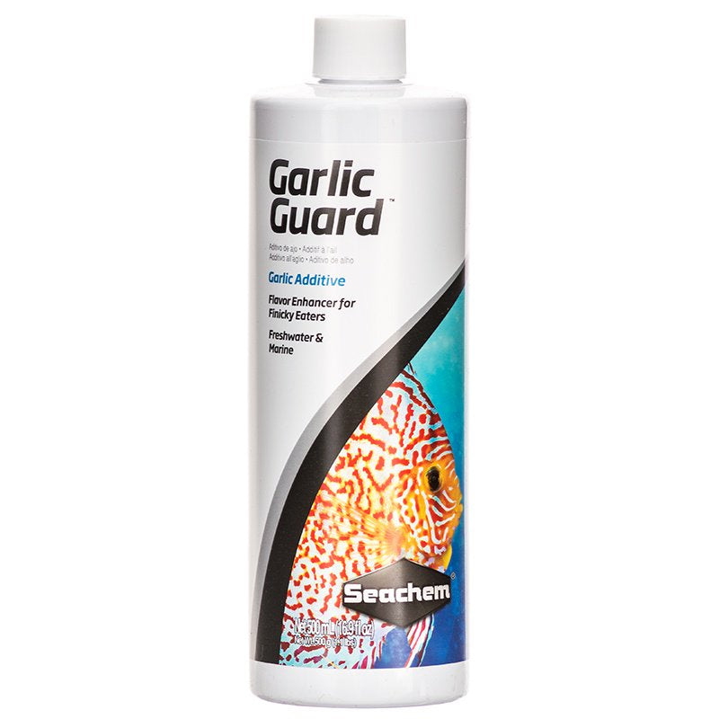 Seachem Garlic Guard Garlic Additive Flavor Enhancer for Freshwater and Marine Aquarium Fish - Scales & Tails Exotic Pets