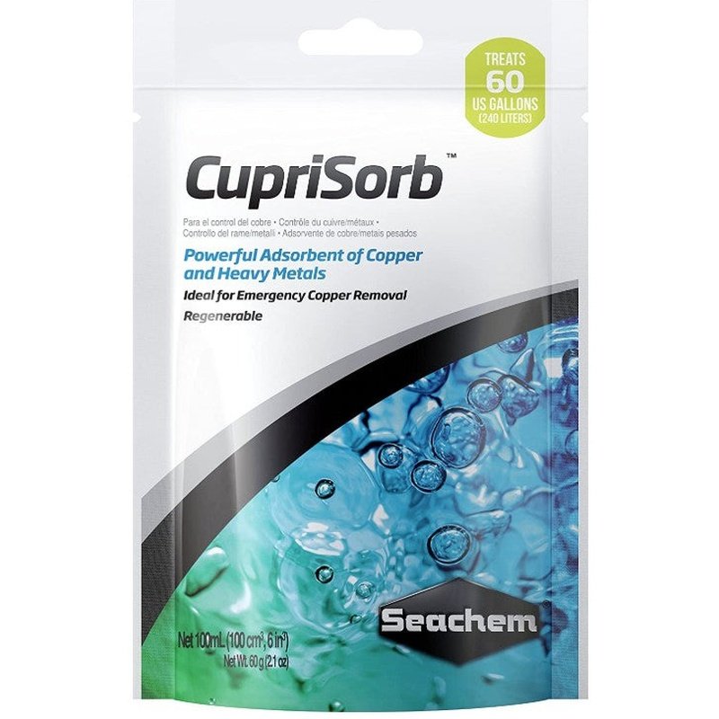Seachem CupriSorb Powerful Adsorbent of Copper and Heavy Metals for Aquariums - Scales & Tails Exotic Pets