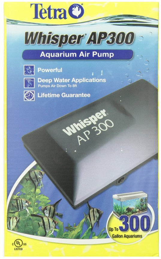 Tetra Whisper AP Deep Water Aquarium Air Pump AP300 - Scales & Tails Exotic Pets