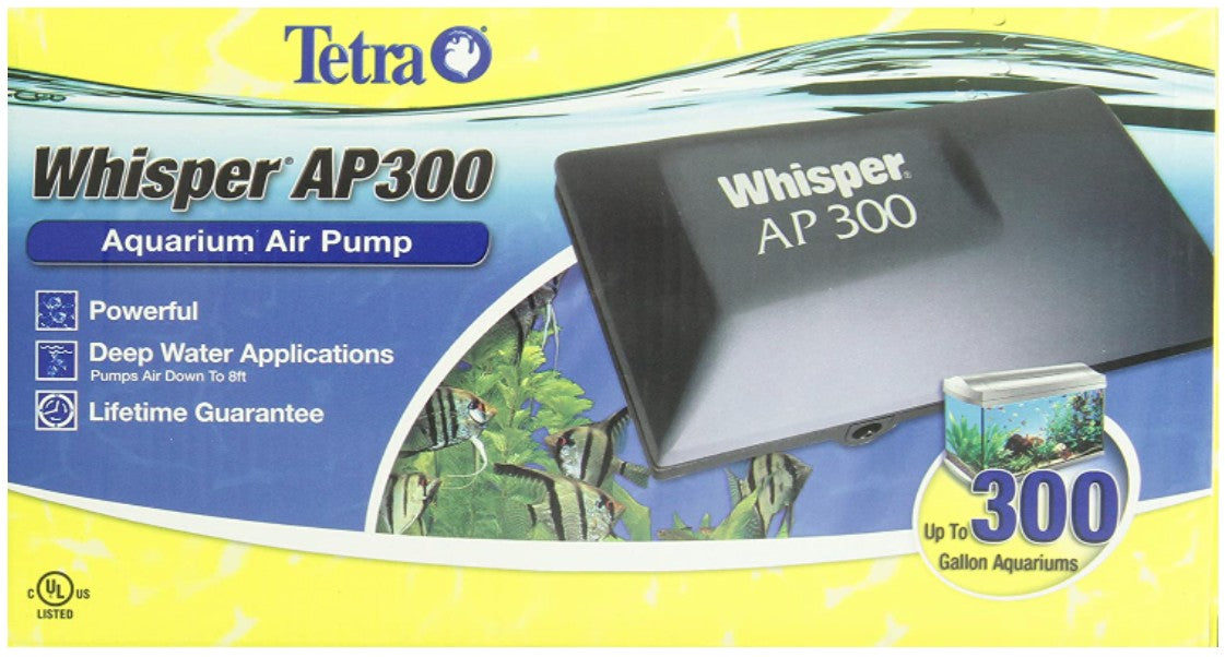 Tetra Whisper AP Deep Water Aquarium Air Pump AP300 - Scales & Tails Exotic Pets