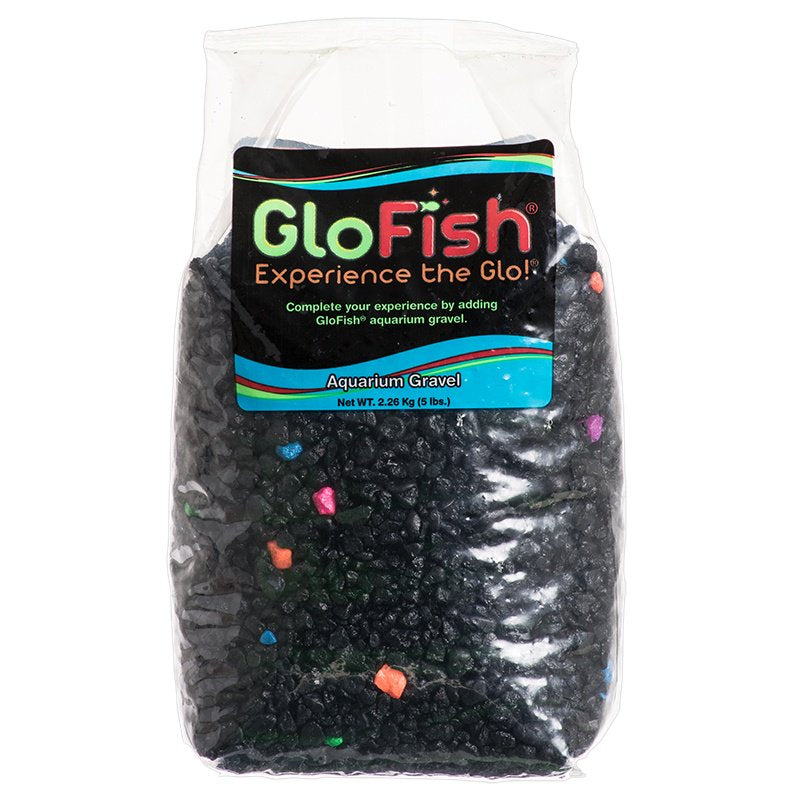 GloFish Aquarium Gravel Black with Fluorescent Highlights - Scales & Tails Exotic Pets