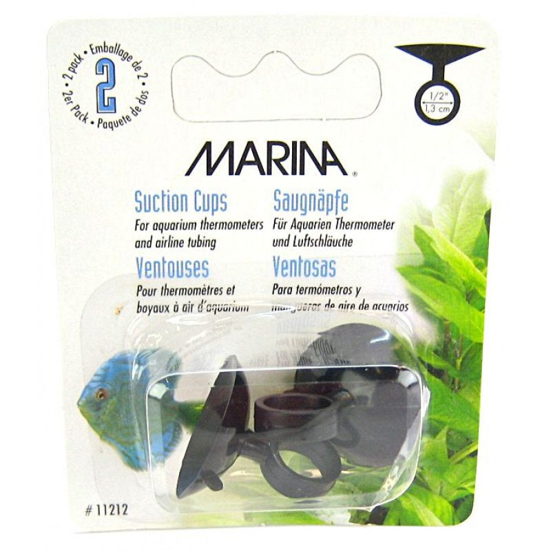 Marina Thermometer and Airline Suction Cups Black - Scales & Tails Exotic Pets